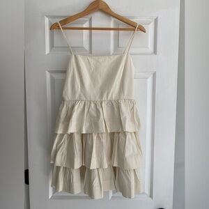 Forever 21 Tiered Ruffled Spaghetti Strap Dress Size M